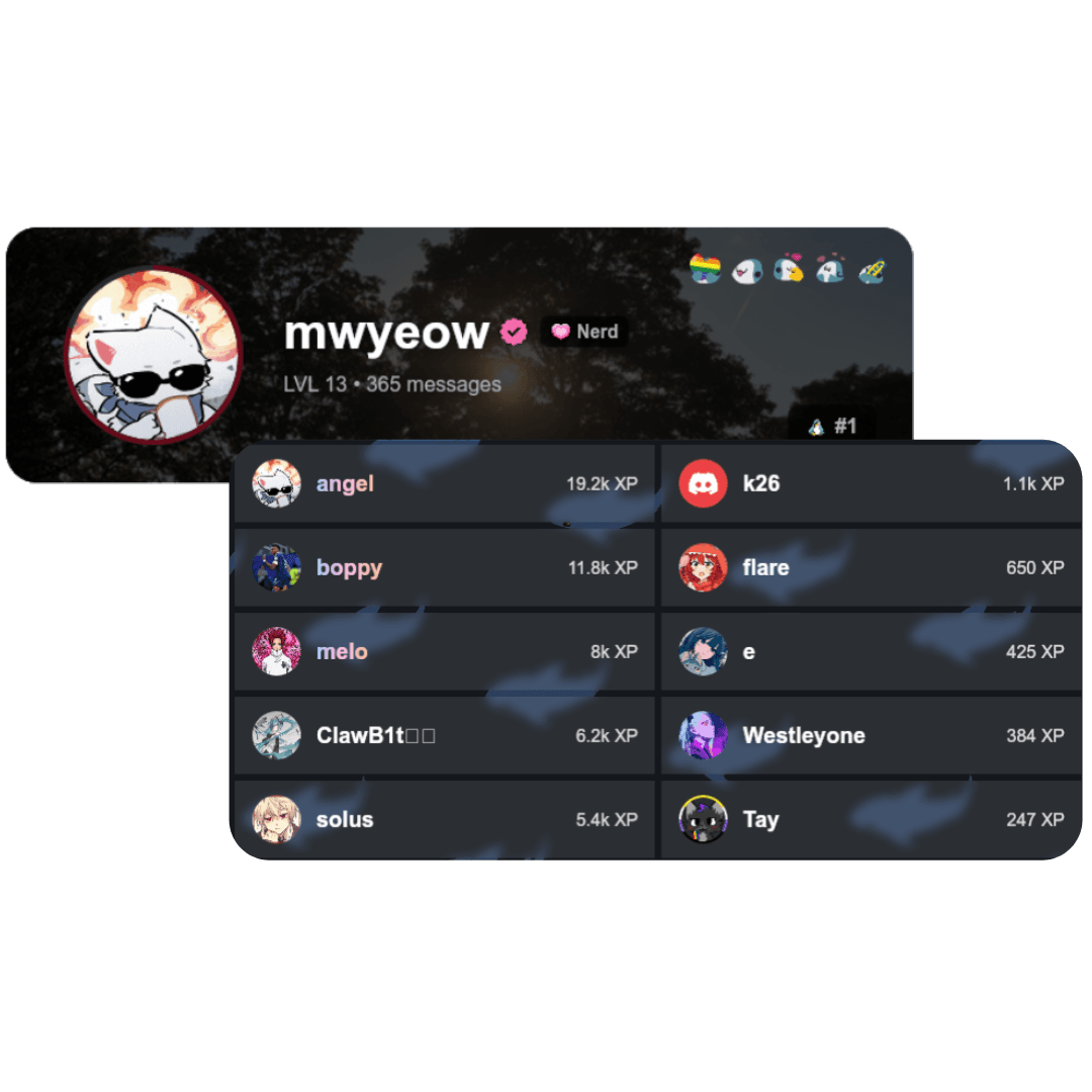 Levelling & EXP showcase